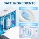 Msvvko Toilet Bowl Cleaner Tablets Blue Toilet Tank Cleaners, Septic-Safe Hard Water Stain Remove, Bathroom Automatic Toilet Cleaning & Deodorizer, Fresh Scent - 30 Tabs