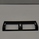 Car Center Console AC Air Vent Outlet Cover Trim for Land Rover Defender 90 110 130 2020-2024 Air Conditioning Frame Panel Cover Trim Interior Accessories (Gloss Black)