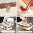 Bento Box,1500ml Stainless Steel Lunch Box,Versatile 4-Compartment Portable Lunch Box Container-Salad Lunch Containers for Adults/Kids with Soup Bowl Spoon Fork Thermos Bag Accessories (Khaki)