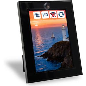 Hidden Spy Camera No Needed WiFi Nanny Cam with Motion Detection 1080P FHD Photo Frame Camera for Home Surveillance Picture Frame Security Cameras No Audio