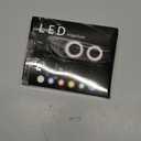 Qasim 1-Pair 80MM 30SMD 3535 LED RGB Angel Eyes Halo Rings for Motorcycle Car DRL Fog Lamp Turn Signal Light APP Bluetooth Control Multi-Color 12V