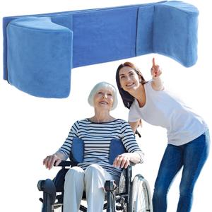 Adjustable Wheelchair Lateral Support Cushion with Foam Wedge - Stabilizer Attachment for Comfortable Chair Side Pads - Ideal for Elderly (Standard)
