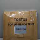 TOBTOS UPF 50+ Pop Up Beach Tent, Easy Set Up Beach Umbrella, Sun Shelter for 2-3 People UV Protection Portable Sunshade, Baby Canopy Cabana, Lightweight with Carry Bag