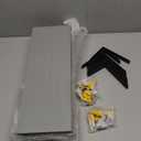 WOPITUES Wood Floating Shelves Set of 6, Shelves for Wall Decor, Farmhouse Shelf for Bedroom, Bathroom Storage Shelves, Book Shelves for Living Room-Grey (16.5 Inch)