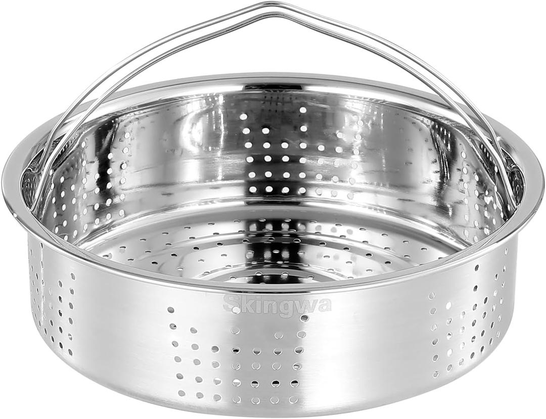 Steamer Basket for Instant Pot Pressure Cookers Pots Accessories Steamer Basket with Egg Steamer Rack Steamer Divider (Steamer Basket)