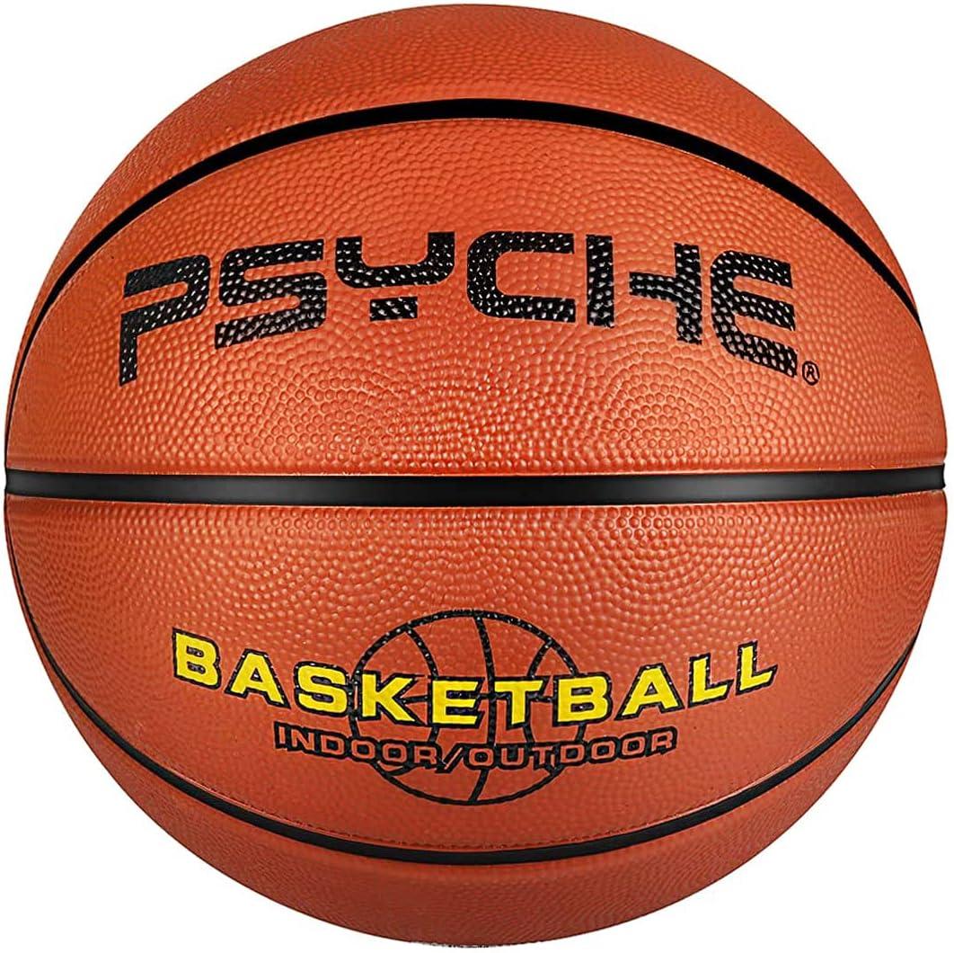 Kids Youth Basketball Size 4/5(25.5/27.5") Premium Rubber Basketball for Boys Girls Indoor Outdoor Pool Games Play(Best Gifts) (Brown)