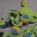 Dog Rope Toys for Small and Medium Dogs Durable Chew Toys for Aggressive Chewers Handwoven Interactive Tug of War and Fetch Toys for Teeth Cleaning, Stress Relief, Training (8Pcs, Ball and Slippers)