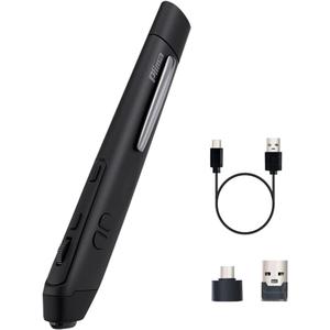 Plima Patent, Intuitive Pen-tip Press-Down Function Equivalent to The Left Mouse Button,Pocket Ergonomic 2.4G Wireless Pen Mouse 2.0 Vertical Mice, Supports Windows, Android, Linux, Mac OS (Black)