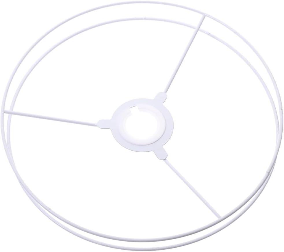 Diy Lampshade Kit Metal Frame - Round Lampshade Holder for Table Lamps, Ceiling Lights, Pendant Lights, Home and Office Decor (7.87 Inch Diameter)