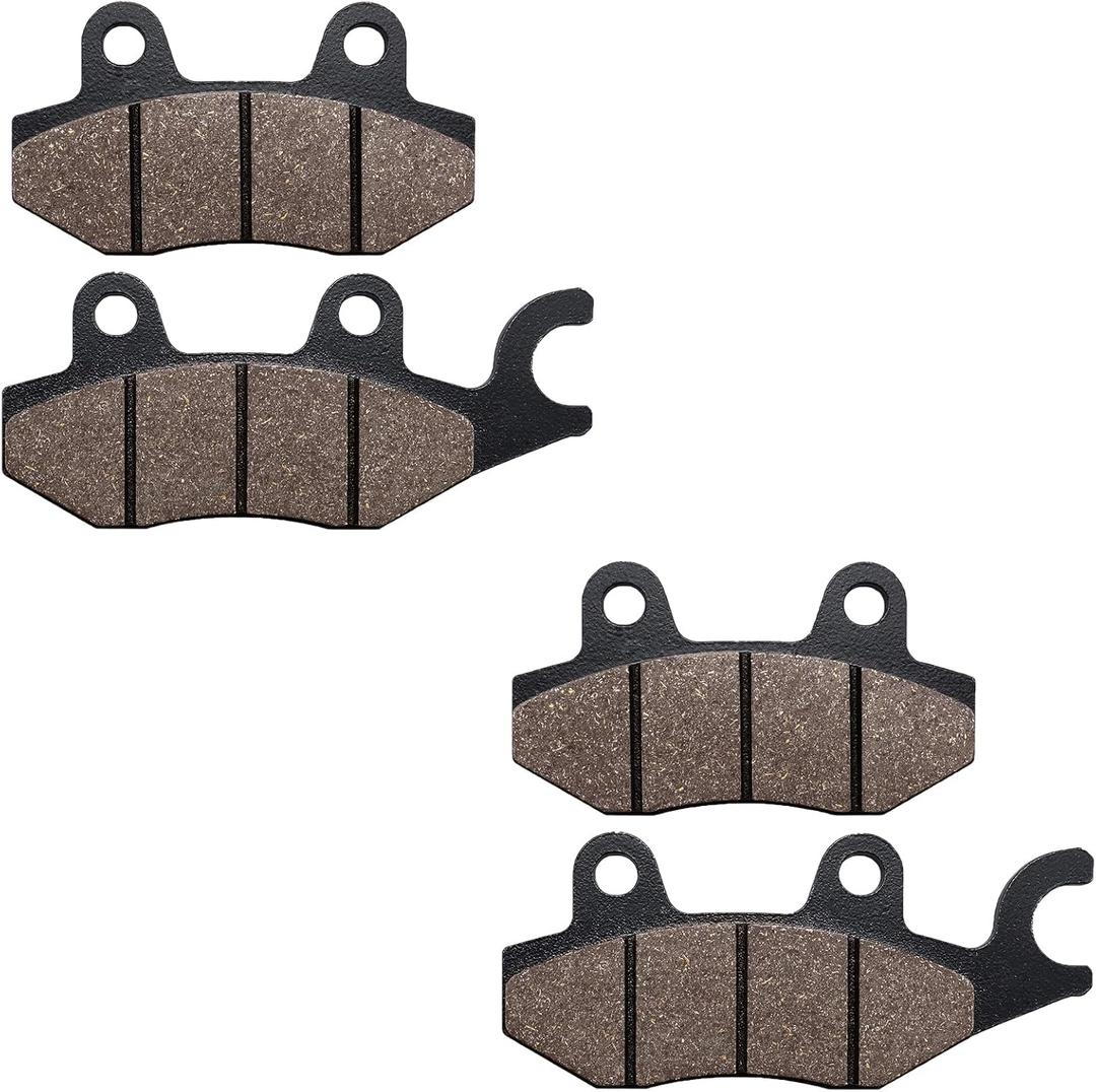 Cyleto Front Rear Brake Pads for Kawasaki Ninja 400 250R 300 EX250 EX400 2008-2023 W175 2018-2019 Z250SL 2014-2018 Z400 KLR650 Eliminator 125 W800