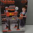 XINNOVEL 2 in 1 Workbench Toys for Toddlers 35, Kids Tool Bench Set with Electric Drill and Realistic Tool, Pretend Play Toolbox, Birthday Gifts for Boys Age 3 4 5 6 7 8 Year Old