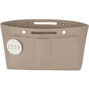 Purse Organizer Insert, Felt Bag Organizer with Metal Zipper, Handbag & Tote Shaper, For Speedy Neverfull Tote, 7 Sizes