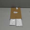 White Modern Decorative Wall Plate Light Switch Cover Decorator Outlet Covers Rocker Switch Plates Bamboo Fiber Material Wall Plates for Kitchen Bathroom (1 Gang Single Blank-4 Pack)