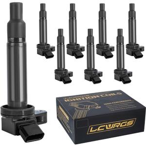 Set of 8 Ignition Coil Pack Fits for V8 4.7 4.3 2000 2001 2002 2003 2004 205 2006 2007 2008 2009 Toyota Tundra Sequoia Land Cruiser 4Runner LEXUS LX470 GX470 GS430 LS430 SC430 Replaces UF230 UF493