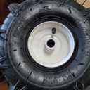 GICOOL 11x4.00-4" Tiller Tire and Wheel, 3/ 4" Axle Size, 3-1/ 8" Centered Hub, Compatible with Craftsman & Troy-Bilt Tiller Replacement