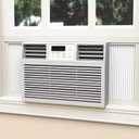 GCGOODS Window AC Side Panels with Double Layer, Insulation Window Air Conditioner Side Panel Kit, Adjustable Fits Up to 17 inch H x 10 inch W, 2 Pack