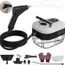 2500 W Steam Cleaner for Home, Pressurized Handheld Steam Cleaner, High-Temperature Steamer for Cleaning Car Detailing, Grout, Couch, Floor Tile, Bathroom, Microwave, Mattress Bed Bugs, Windows