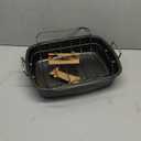 Chicago Metallic Nonstick Roaster with Floating Rack, 18-Inch-by-13-Inch, Black