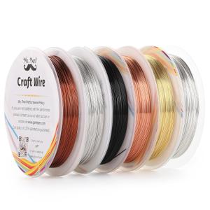 Mr. Pen's Beading Wire for Crafting 24 Gauge, 6 Rolls x 19.6 Feet Each