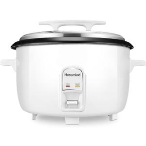 Commercial Rice Cooker 46-Cup, 9Qt Large Capacity Cooker
Large capacity 1600W rice cooker with nonstick inner pot, auto keep warm, easy clean for catering, parties and big families