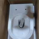 MEJE Wall Hung Toilet Bowl including Soft Close Seat,Dual Flush,Glossy White (Seat Included)
