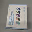 Kids Headphones, AILIHEN I35 On-Ear Headphones for School, 93dB Headphones Boy Girl, 3.5mm Wired Mic for Chromebook, Laptop (Green/Purple)