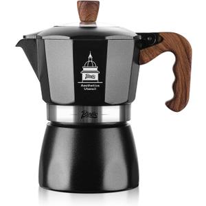 Bincoo Stovetop Espresso Maker 2 Cups - Classic Aluminum Italian Coffee Maker,2Cups Moka Pot for Italian and Cuban Caf Brewing, Double Valve Extraction (Black(New))