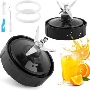2 PACK 7 Fins Blender Blade Compatible with Countertop Ninj a Blender Blade Replacement for Ninj-a Auto iQ BL682-30 BL642-30 BL450-30 BL482-30 BL687CO-30 ect.