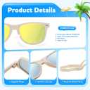 Baby Infant & Toddler Sunglasses with Strap, UV400 Protection for Boys & Girls 0-24 Months, 3 Pack