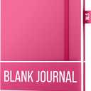A5 Blank Journal Notebook | Plain 150 pages, 120gsm thick paper, 2 bookmarks, penloop, Acid-Free Paper | Scribbles That Matter Men and women journals for writing, (5.75" x 8.25") | Pink