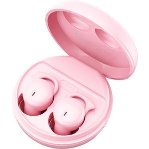 Hulaed Invisible Sleep Headphones,Sleep Earbuds for Side Sleepers,Comfortable Noise Blocking Sleep Earphones,Bluetooth 5.3 Wireless Open Ear Headphones for Sleeping,Driving,Cycling - Pink A6