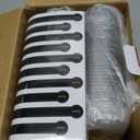 Mini Loaf Pans with Lids and Spoons (100 Pack, Red, 6.8oz) Rectangular Aluminum Foil Baking Pans