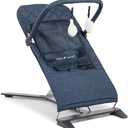 Baby Delight Alpine Deluxe Portable Bouncer, Infant, 0 – 6 Months, Quilted Indigo