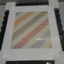 11x14 Wavy Picture Frame with Mat for 8x10, Real Glass and Wooden Frame - Tabletop or Wall Hanging Photo Frame(1 Pack, Black)