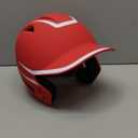 Champro HX Legend Plus Batting Helmet (Large, Scarlet, White)