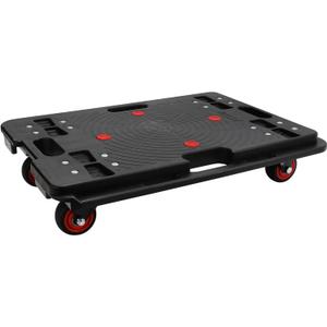 Furniture Dolly, Large Moving Dolly, 24in*16in with 800 Lbs Capacity, Flat Furniture Movers with Wheels, Portable and Heavy Duty, Connectable Dollies with Wheels, Black