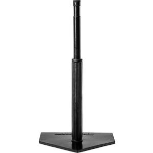 Franklin Sports Batting Tee - MLB Industrial Grade Batting Tee - Heavy Duty Baseball and Softball Hitting Tee - Great for Teeball - Adjustable Height, Black