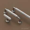 Alzassbg 10 Pack Brushed Satin Nickel Cabinet Handles, 7-1/2 Inch(192mm) Hole Centers Arch Cabinet Pulls Kitchen Hardware for Cabinets and Drawers AL3109SN