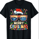 Merry Cruisemas 2025 Funny Christmas Santa Reindeer Cruise TShirt, M