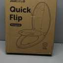 Quick Flip Toilet Seat with Built-in Potty & Splash Guard for Toddler Training, Slow Close - Jool Baby (Elongated)
