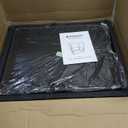 Counter Height Bar Stools Set of 2, 24" Barstools for Kitchen Countertop, Faux Leather Counter Stools with Thick Square Seats & Sturdy Metal Base, Simple Assembly, Black