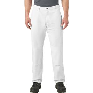 Dickies Mens Double Knee Painter's Pants (White, XL)