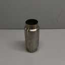 UPOWER 3" Inlet&Outlet Exhaust Resonator,9" Overall Length Center Straight Through Stainless Steel Muffler,Polished