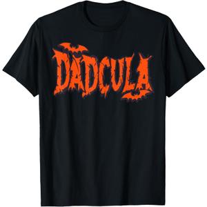 Funny Dadcula Halloween Dad Costume Bat Vampire Daddy Men T-Shirt