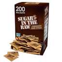 Sugar In The Raw Turbinado Cane Sugar Packets, 200 Ct Box, 1 Pack, Pure, All-Natural Turbinado Sugar, Non-GMO Project Verified, Kosher, Vegan and Gluten Free