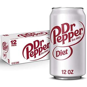 2 x Diet Dr Pepper Soda, 12 fl oz cans, pack of 12 (BBD-19OCT26)