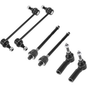 X AUTOHAUX 6pcs Front Suspension Kit Inner Outer Tie Rod End Front Sway Bar Link for Ford for Mustang 2015-2019 No.ES801352/EV801343/K750798