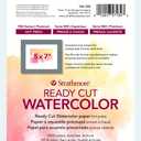Strathmore 140-305 500 Series Ready Cut Watercolor Paper, 140 lb. Hot Press, 5"x7", 25 Sheets, Multicolor