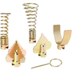 6-Piece Drain Snake Head Set (7/8 Inch)  Includes 4-Blade Sawtooth Cutter,Straight Retrieving Auger,Spade&Sharktooth Cutter,Retrieving Tool,Spring Key Compatible with K-60SP, K-60SE, K-750 Machines