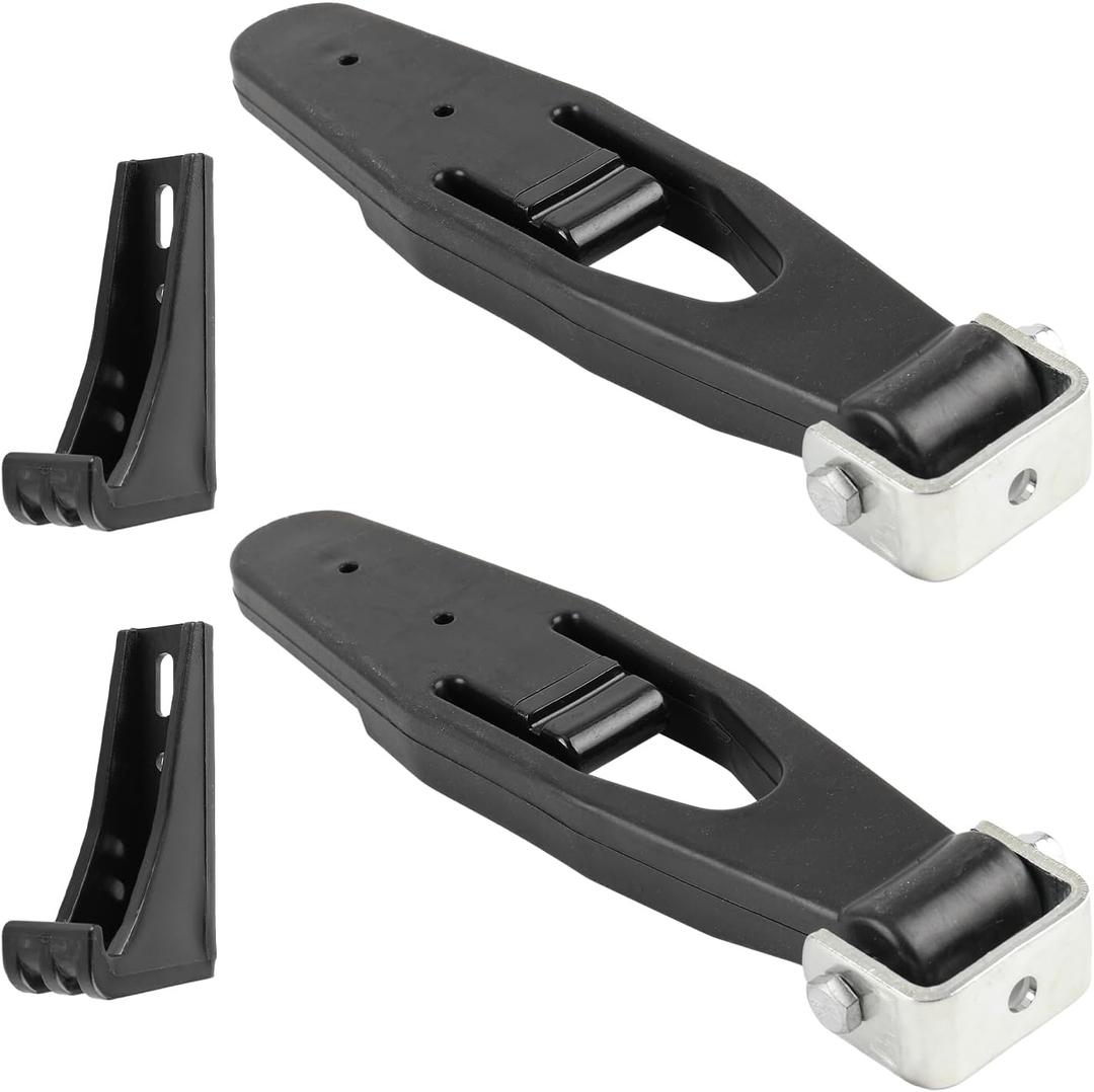 Pack of 2 HLK1035 Hood Latch Strap with Catch Bracket Kit Compatible with Kenworth T300 T600 T800 W900 1987-2010 Compatible with Peterbilt 357 367 377 378 379 1987-2007 L56-0001 23-13857